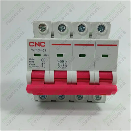 CNC ELECTRIC  YCB6H-63 MCB –  4500A 400V AC Circuit Breaker in Pakistan