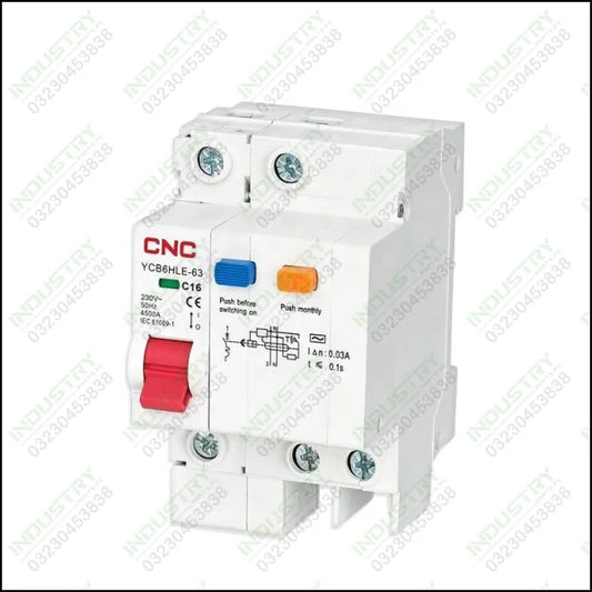 CNC Residual Current Circuit Breakers YCB6HLE-63 in Pakistan - industryparts.pk