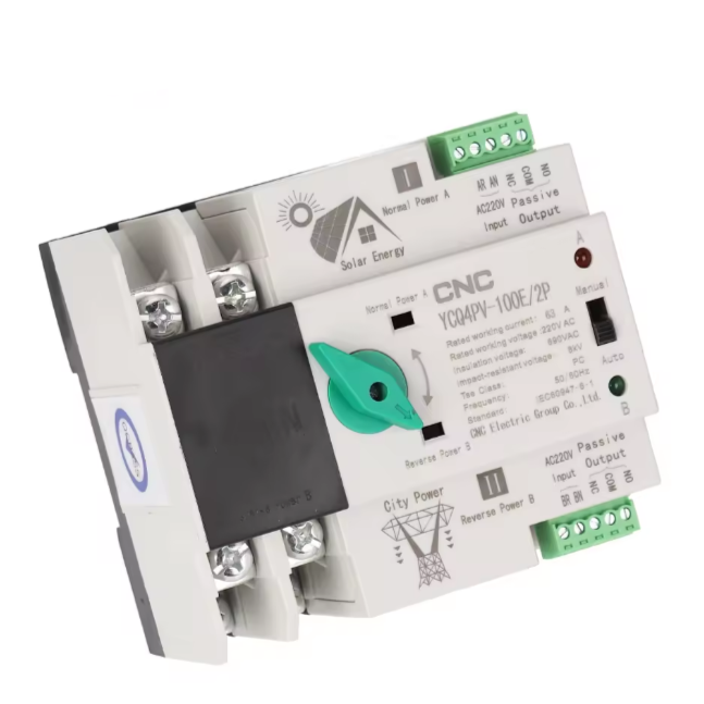 CNC YCQ4-100E DC ATS 2-POLE Automatic Transfer Switch in Pakistan
