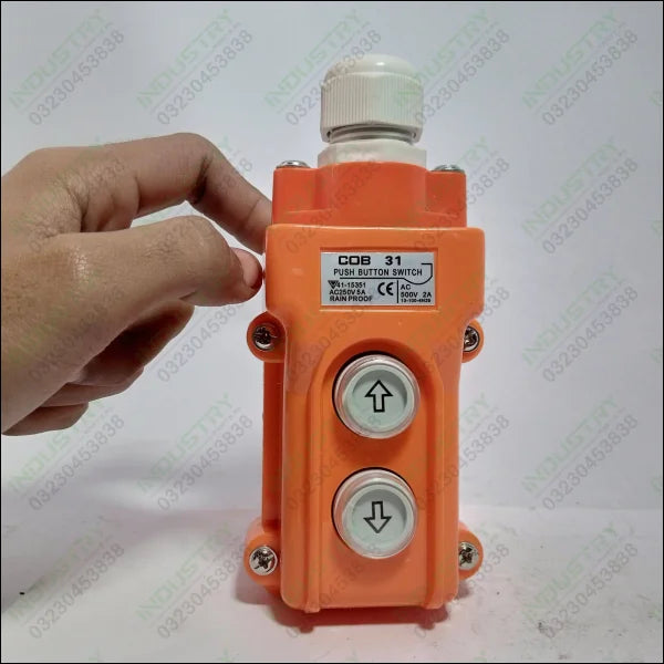 COB-31 Up down Lifting Crane Push Button Switch, waterproof in Pakistan - industryparts.pk