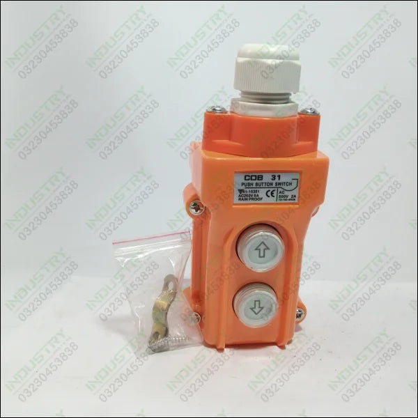 COB-31 Up down Lifting Crane Push Button Switch, waterproof in Pakistan - industryparts.pk