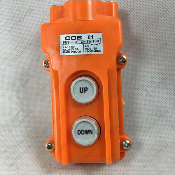 COB-61 Push Button Switch UP-DOWN Rain Proof in Pakistan - industryparts.pk