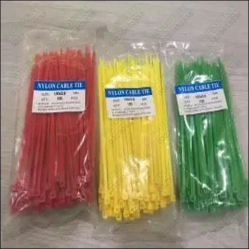 6 Inch Cable Ties 5 Multi-colors in Pakistan - industryparts.pk