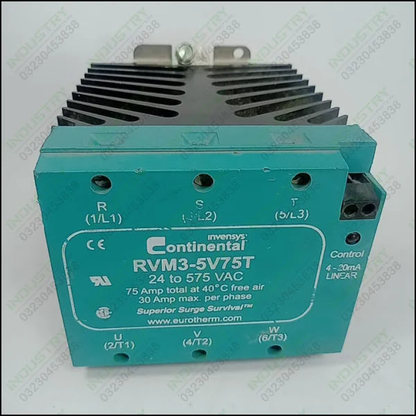 Continental Rvm3-5v75t Solid State Relay 24 to 575 VAC 75