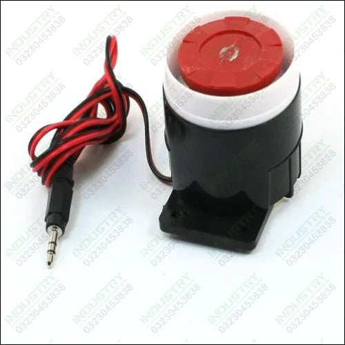 Continuous Sound Decibel Piezo Buzzer IC Alarm Speaker DC 12V 120db Black+Red CP - industryparts.pk