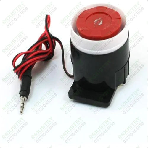 Continuous Sound Decibel Piezo Buzzer IC Alarm Speaker DC 12V 120db Black+Red CP - industryparts.pk