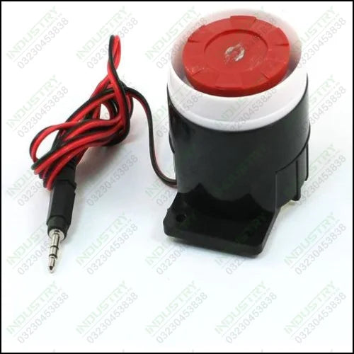 Continuous Sound Decibel Piezo Buzzer IC Alarm Speaker DC 12V 120db Black+Red CP - industryparts.pk