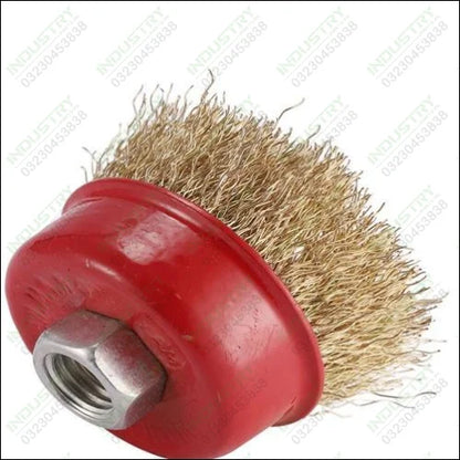 Crimped Wire Cup Brush Angle Grinder Size 14mm - industryparts.pk