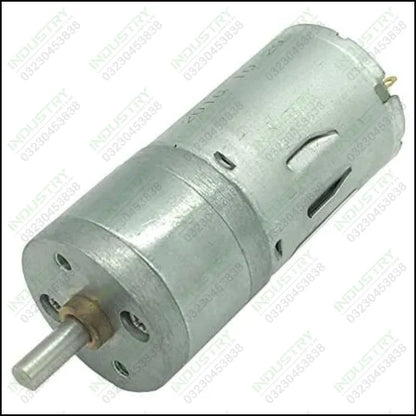 DC Gear Motor With Mounting Screws - industryparts.pk