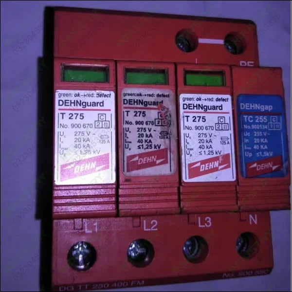 DEHNgap arrester/lightning Arrester Box T275 DG TT SN1537 Used Disassemble Parts in Pakistan Spd 4pole In Pakistan - industryparts.pk