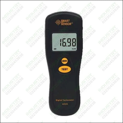 Digital Tachometer Rotational Speed Meter Non Contact Motor RPM Meter Measuring Tool AR926 - industryparts.pk