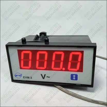 Digital voltage meter EVM-3 48x96mm digital panel meter in Pakistan - industryparts.pk