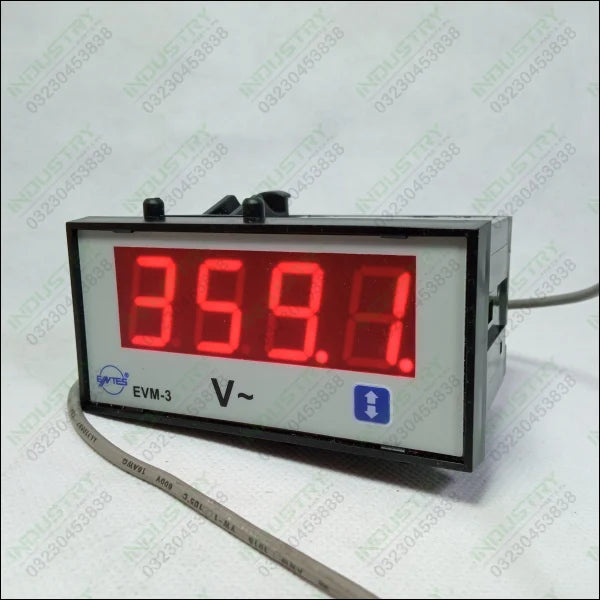 Digital voltage meter EVM-3 48x96mm digital panel meter in Pakistan - industryparts.pk