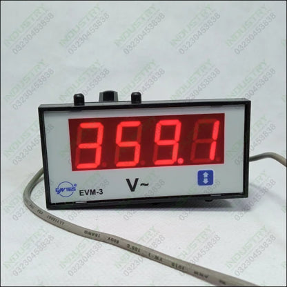 Digital voltage meter EVM-3 48x96mm digital panel meter in Pakistan - industryparts.pk