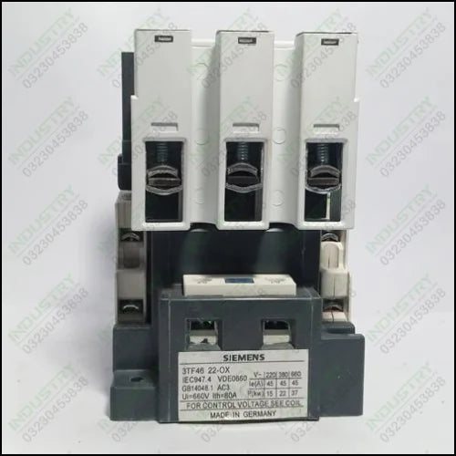 DIN Rail 3TF46 Siemens Contactor 45 AMP 3 Pole USED  in Pakistan - industryparts.pk