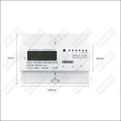 DTS238-7 WIFI Tuya APP Smart Bidirectional Three-Phase  Energy Meter in Pakistan