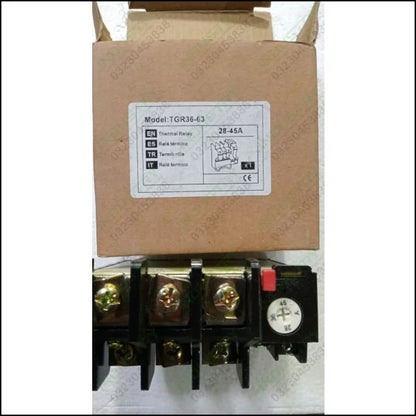 Electric Relay thermal overload protector TGR36-63 in Pakistan - industryparts.pk