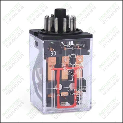 Electromagnetic relay MK3P-1, coil 110VAC, 250VAC/10A, 3NO+3NC - industryparts.pk