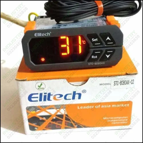 Elitech Stc-8080Ax-02 Digital Thermostat Temperature Controller in Pakistan - industryparts.pk