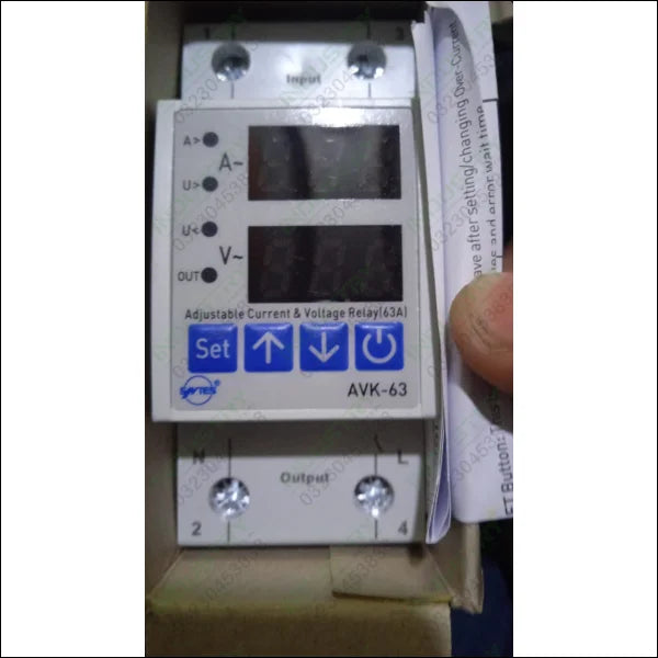 ENTES AVK-63 Adjustable Over & Under Voltage and Current Protection Relay in Pakistan