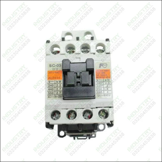 FUJI AC Magnetic Contactor Sc-03 20A in Lot Good Condition in Pakistan - industryparts.pk