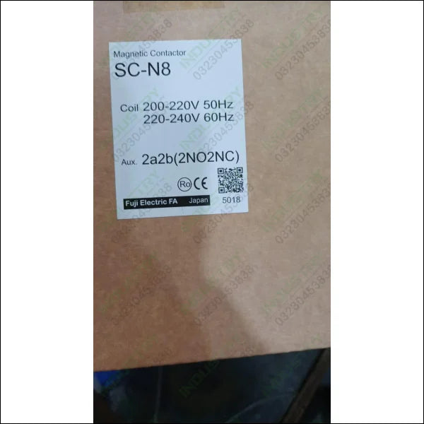 Fuji SC-N8 2a2b Magnetic Contactor 3 Pole in Pakistan - industryparts.pk