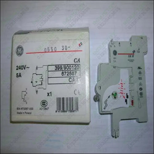 General Electric 672567 Auxilary Contact Block CA H, 240V~, 5A 672567 in Pakistan - industryparts.pk