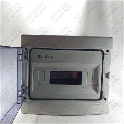 HA 12 Way IP65 Waterproof Outdoor Electrical Enclosure Distribution Plastic Box 12 Breakers Box in Pakistan - industryparts.pk