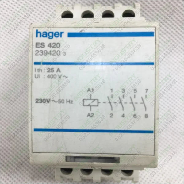 Hager Contactor ES420 in Pakistan - industryparts.pk