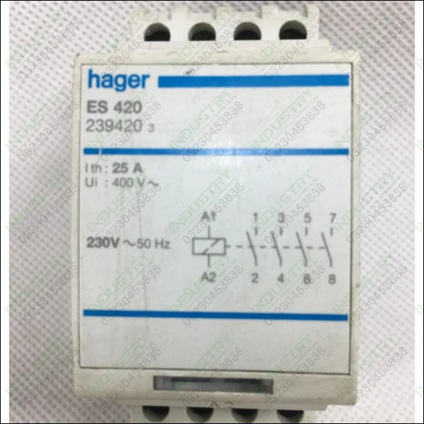 Hager Contactor ES420 in Pakistan - industryparts.pk