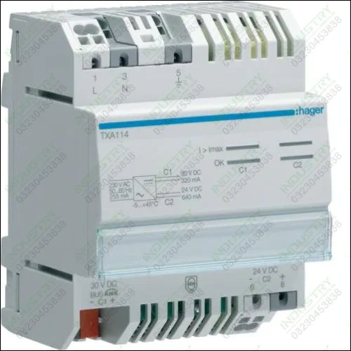 Hager TXA114 KNX Power Supply 2 Outputs 320mA 24VDC in Pakistan