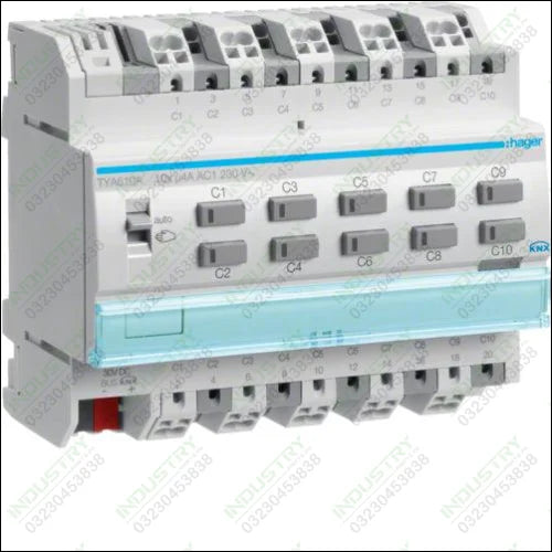 Hager TYA610A Channel Switch Shutter Actuator Output Module 4A 230V AC RMD in Pakistan - industryparts.pk