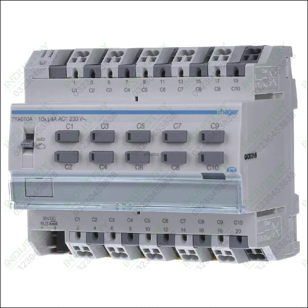 Hager TYA610A Channel Switch Shutter Actuator Output Module 4A 230V AC RMD in Pakistan