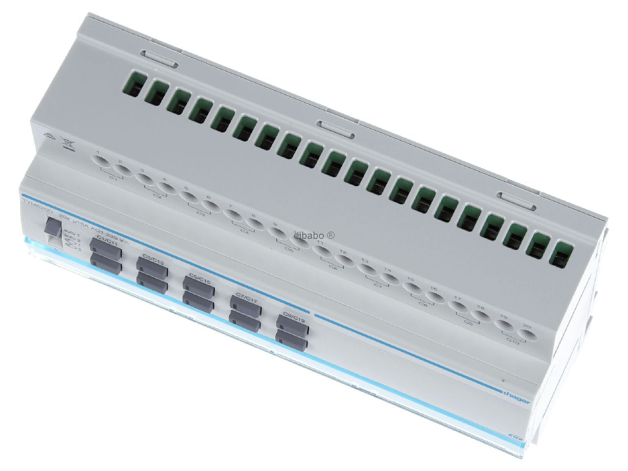 Hager TYM620D Switch Actuator 20 Gang 16 A C-Load no Manual 