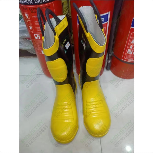 HARVIK Firefighter Electrical Shockproof & Hot Contact Safety Boots in Pakistan