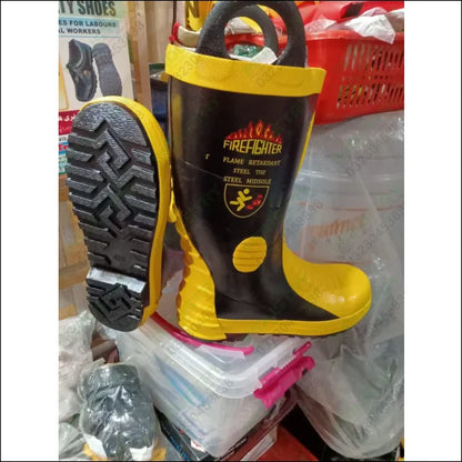 HARVIK Firefighter Electrical Shockproof & Hot Contact Safety Boots in Pakistan