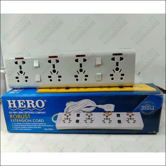 HERO ROBUST EXTENSION CORD 13A 250V in Pakistan