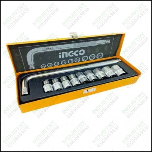 Ingco 10Pcs 1/2 Socket Set Industrial HKTS12101 in Pakistan - industryparts.pk