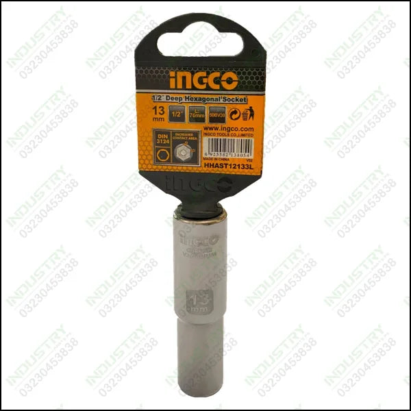 INGCO 1/2 Deep Hexagonal socket HHAST12133L in Pakistan - industryparts.pk