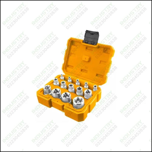 Ingco 14 Pcs E-type Socket Set HKTETS0114 in Pakistan - industryparts.pk