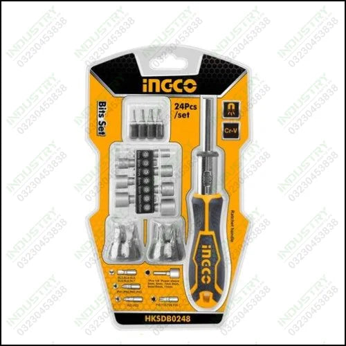 Ingco 24 Pcs Screwdriver Set HKSDB0248 in Pakistan - industryparts.pk