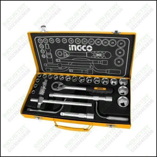 Ingco 24Pcs 1/2 Socket Set Industrial HKTS0243 in Pakistan - industryparts.pk