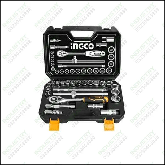 Ingco 25Pcs 1/2 Socket Set Industrial HKTS12251 in Pakistan - industryparts.pk