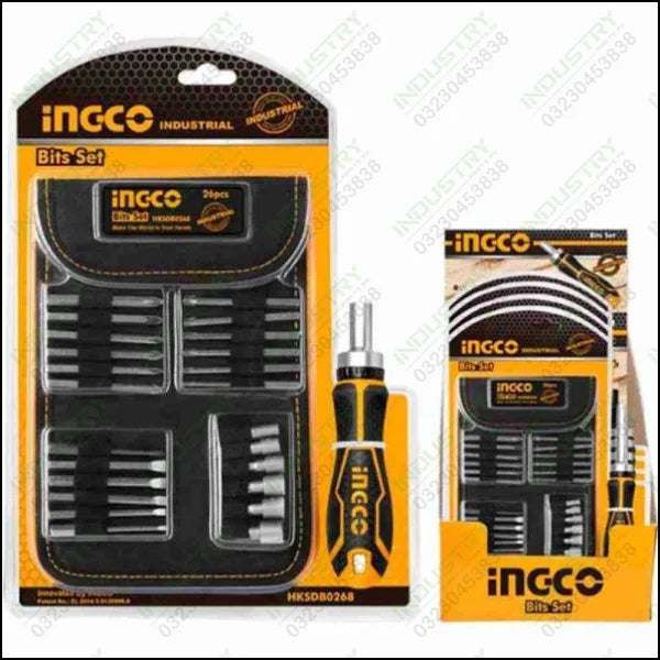 Ingco 26 Pcs Screwdriver Bit Set HKSDB0268 in Pakistan - industryparts.pk