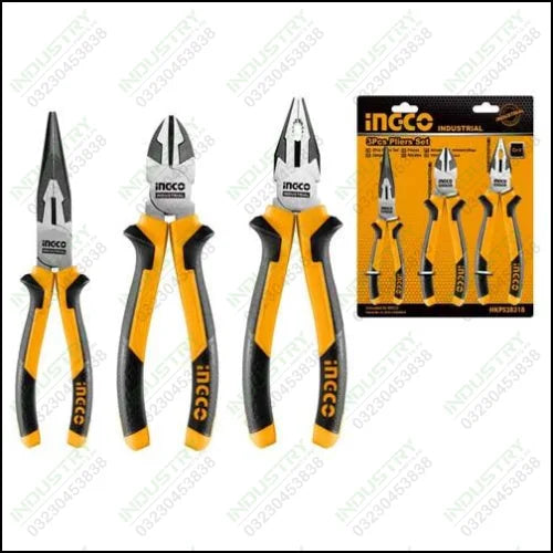 Ingco 3 Pcs Pliers Set HKPS28318 in Pakistan - industryparts.pk