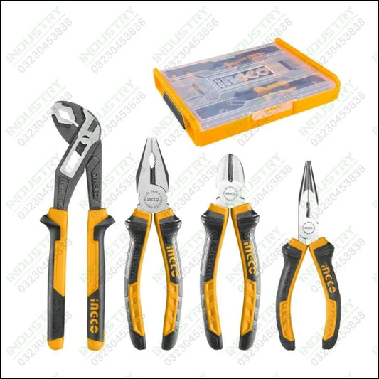 Ingco 4 Pcs Pliers set HKTV01P041 in Pakistan - industryparts.pk