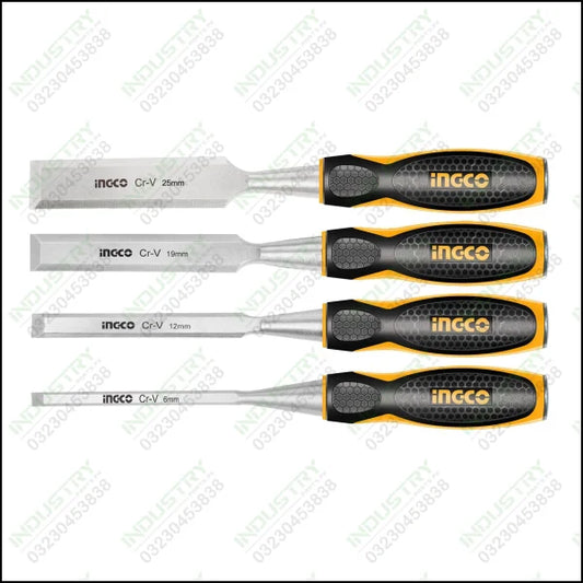 Ingco 4 Pcs wood chisel set Industrial HKTWC0401 in Pakistan - industryparts.pk