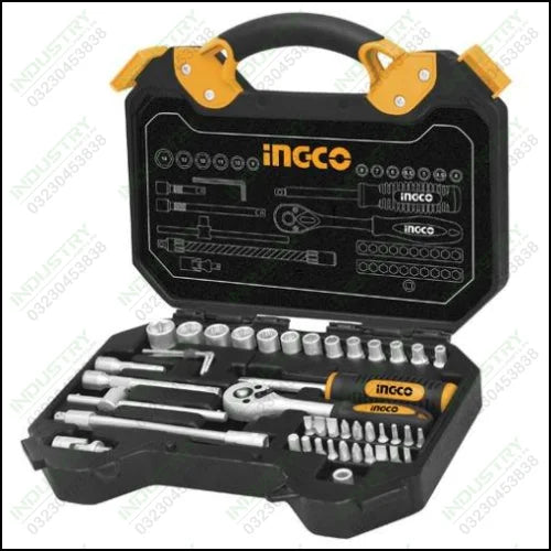 Ingco 45Pcs 1/4 Socket Set Industrial HKTS14451 in Pakistan - industryparts.pk