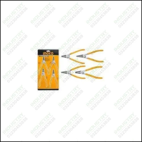 Ingco 4pcs circlip plier set Industrial HCCPS26180 in Pakistan - industryparts.pk