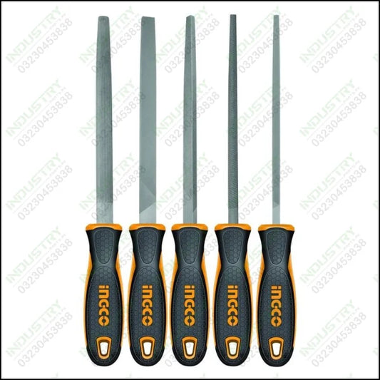 Ingco 5 Pcs Steel File Set HKTFS0508 in Pakistan - industryparts.pk